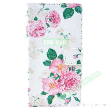 3D Color Printing Craft Cross Texture Wallet Leather Case Flip Cover for Sony Xperia Z3